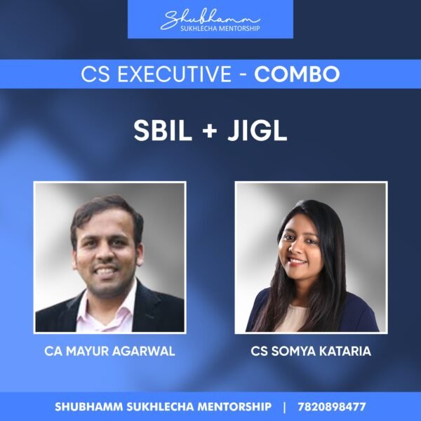 CS Executive Module 1 Combo – (SBIL+ JIGL) (2022 New Syllabus)