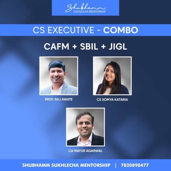 CS Executive Module 1 Combo – (CAFM + SBIL + JIGL) (2022 New Syllabus)