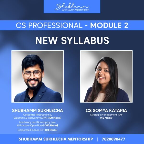 CS Professional Module 2 - (CRVI + CFSM + IBC) (New Syllabus)