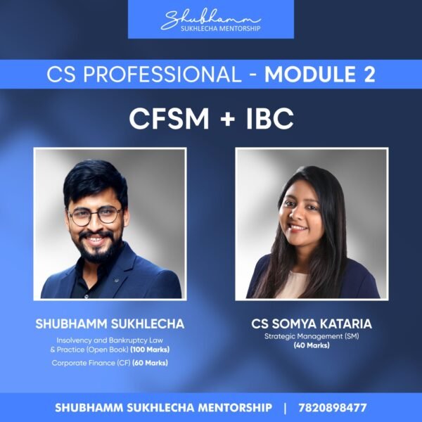 CS Professional Module 2 - (CFSM + IBC) (New Syllabus)